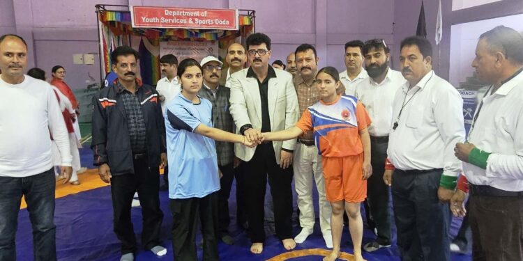 Inter-District UT Level Boys, Girls (AAG) Wrestling Tournament commences at Indoor Sports Stadium Doda
