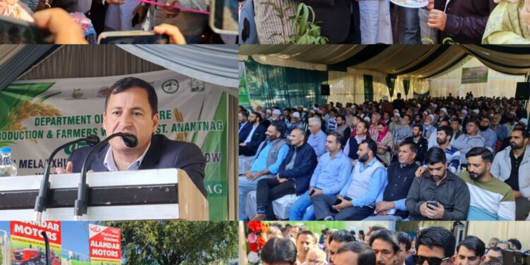 Javid Dar inaugurates Kisan Mela-cum-Exhibition at Khanabal Anantnag