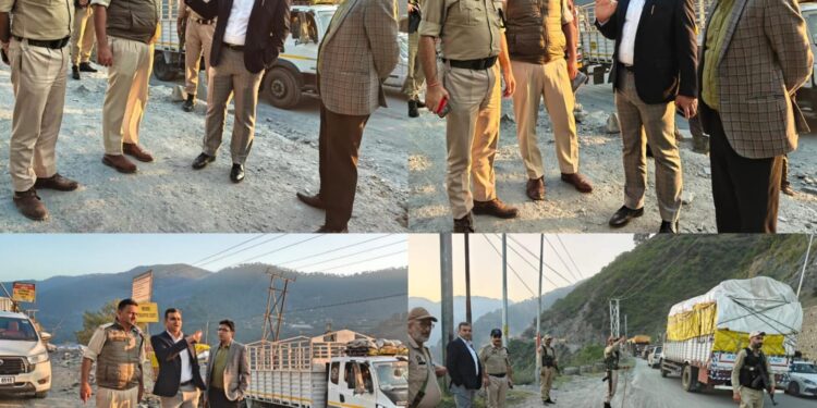 DC Ramban inspects traffic regulation on National Highway