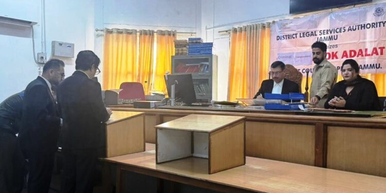 DLSA Jammu organises Special Lok Adalat on Criminal Compoundable Cases