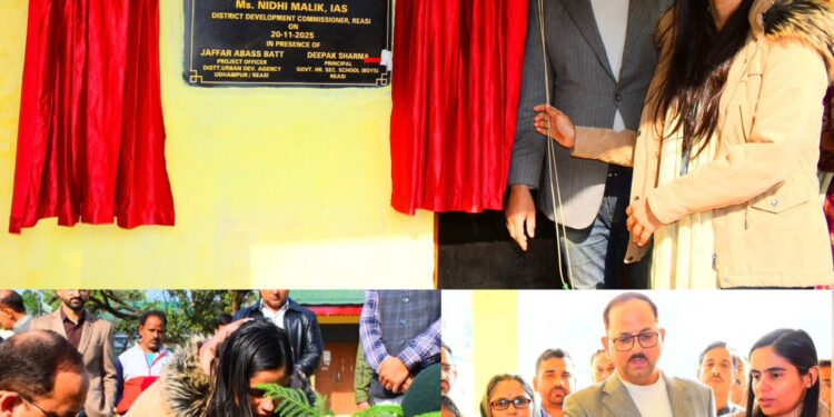 DC Reasi inaugurates “Didi Ki Rasoi” canteen to promote women empowerment, community development
