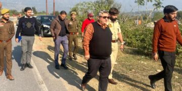 Transport Commissioner inspects land for DL trial ground, vehicle fitness facility in Reasi