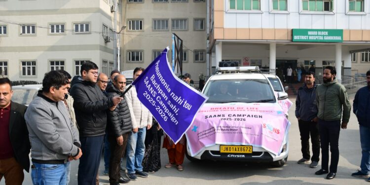 DC Ganderbal inaugurates SAANS Campaign 2025–26 to protect children from Pneumonia