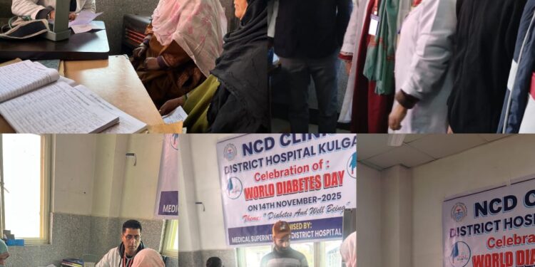World Diabetes Day 2025 Celebrated at District Hospital Kulgam