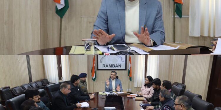DC Ramban chairs meeting to start academic activities in KV Ramban and KV Gool