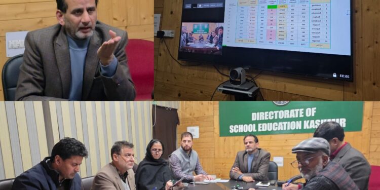DSEK reviews Enrolment Campaign 2025–26 Across Kashmir Division