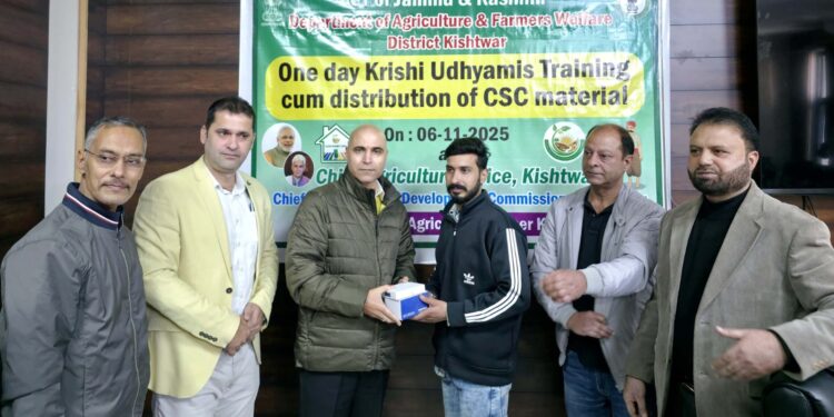 Micro ATMs, Biometric Devices provided to Krishi Udhyamis at Kishtwar