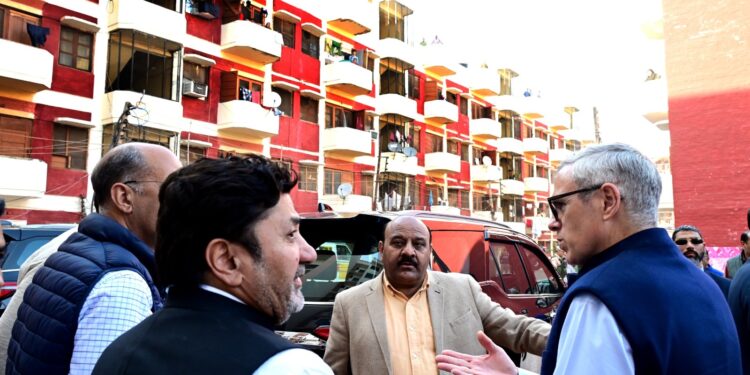 CM Omar Abdullah inaugurates new residential block at Muthi, reviews ongoing housing projects in Jammu