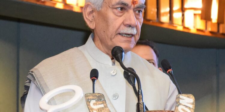 Lieutenant Governor delivers the keynote address at Vishwagram’s International Symposium in Srinagar