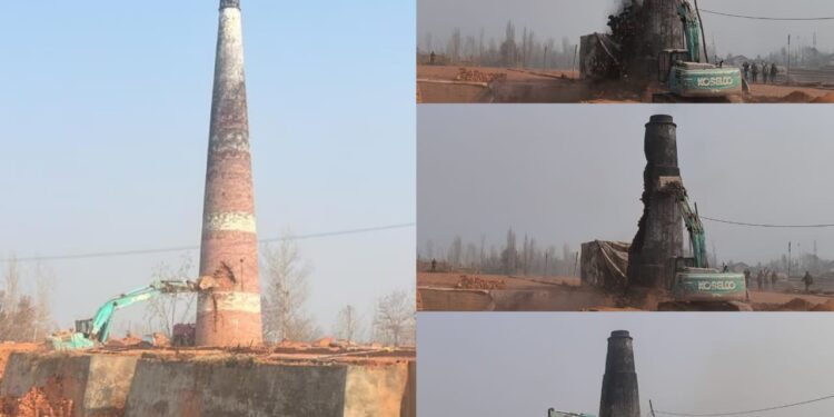 District Admin Budgam intensifies action against Illegal Brick Kilns