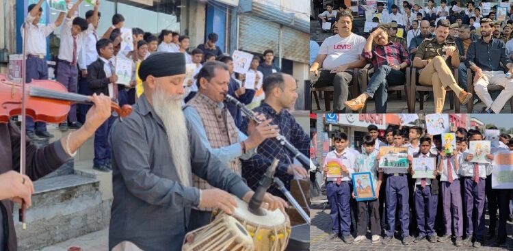 DIPR Jammu organises cultural events at Apsara Road, Raghunath Bazar to celebrate 150 Years of “Vande Mataram”