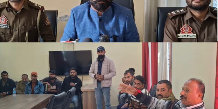 Transport Department Reasi holds awareness camp in Katra; Enforcement drive conducted in Reasi