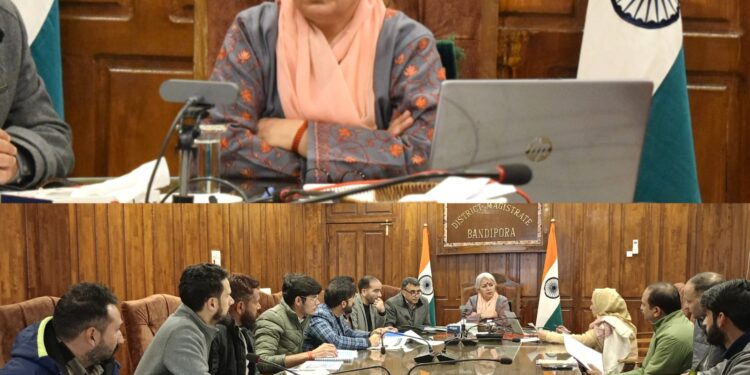 DC Bandipora reviews progress of Semi Ring Road Phase-II