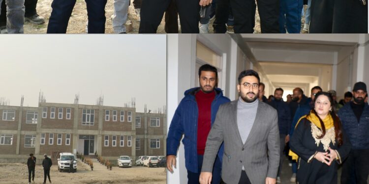 DC Srinagar visits Degree College Eidgah to oversee progress of infrastructure upgradation