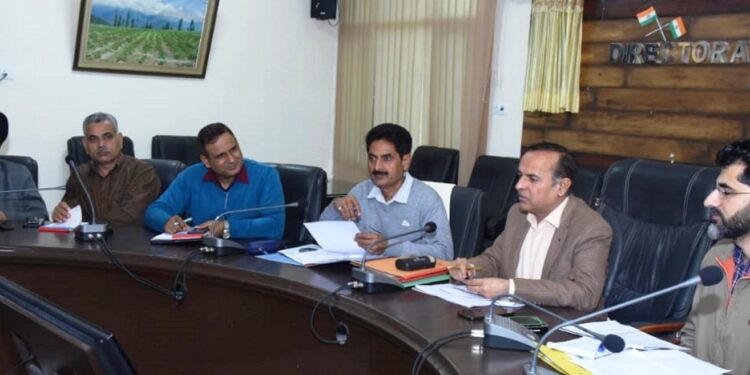 Director Agriculture reviews physical, financial progress under CAPEX, HADP & NABARD