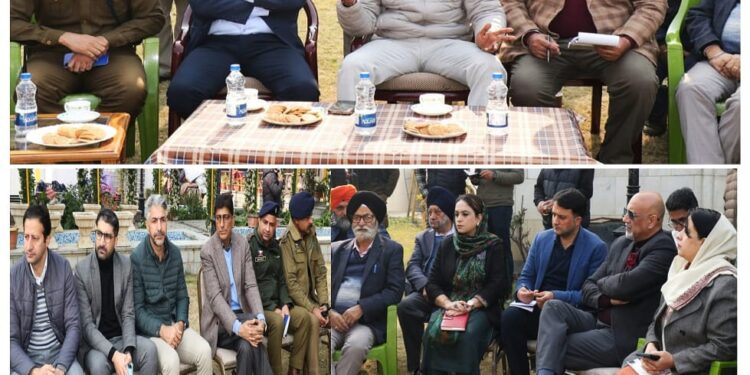 Div Com Kashmir Reviews Arrangements for 350th Martyrdom Commemoration of Guru Tegh Bahadur