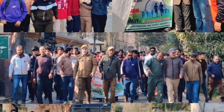Baramulla Witnesses Grand ‘Run for Vande Mataram’ Youth Marathon, Patriotic Rally