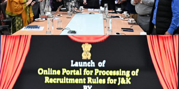 Chief Secy launches Single Window System for Recruitment Rules