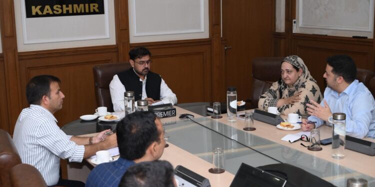 Satish Sharma reviews proposal for Single Window Digital System for Recruitment Rules in J&K Deptts.