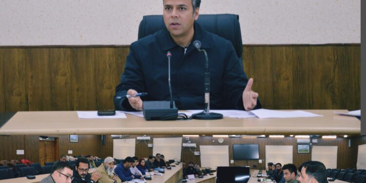 DC Budgam Reviews Progress on Major Developmental Projects under Multiple Sectors