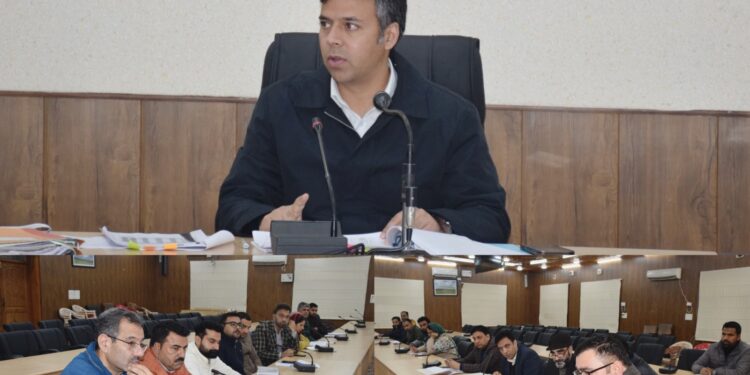 DC Budgam reviews progress under Social Security Schemes in District