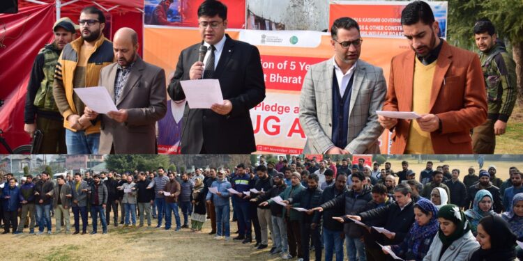 DC administers NMBA Pledge to participants at Ganderbal