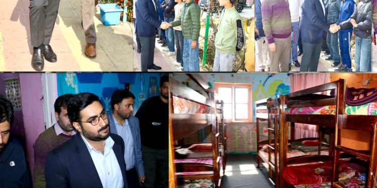 DC Srinagar inspects functioning of ‘‘Palaash” and “Pareesha” (Children Homes) at Gupt Ganga Nishat