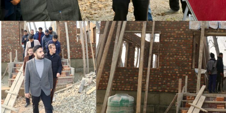 DC Srinagar Inspects Progress of Work on Construction of Tehsil Office Eidgah