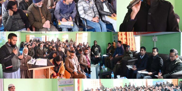 DC Shopian presents ATR on public demands in Block Diwas held at Zainapora