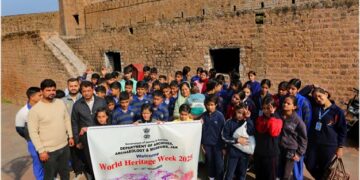 Department of Archives, Archaeology & Museums facilitates visit of orphan students to Bahu Fort, Dogra Art Museum