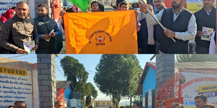 GHSS Boys Doda conducts enrolment drive under supervision of CEO