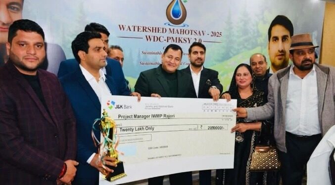 IWMP Rajouri’s Block Doongi clinches Watershed Janbhagidari Cup, Secures ₹20 Lakh award