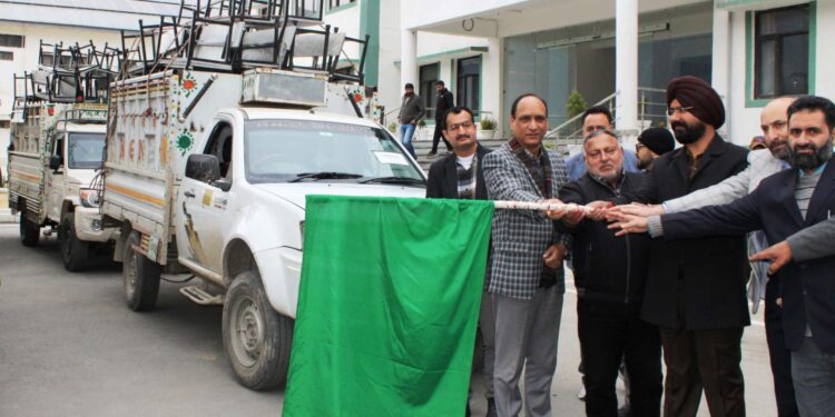 Recycled school desks provided to GGHSS Bhaderwah under CSR Initiative