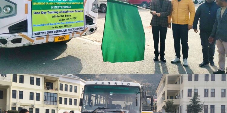 DC flags off Women SHG members for One-Day Training in Mushroom Cultivation