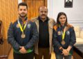 Deputy Chief Minister felicitates Roll ball World Cup gold medalists