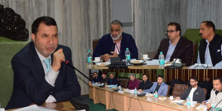 Peerzada Farooq Shah chairs meeting of Committee on Petitions