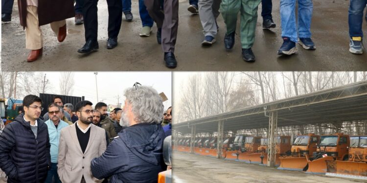 DC Srinagar, SMC Commissioner conduct Citywide inspection of winter, Snow Clearance Preparedness