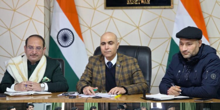 DC Kishtwar reviews power supply scenario; Sets deadlines for completing ongoing works