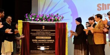 Lieutenant Governor lays foundation stone for construction of 320 houses for families affected due to recent flash-floods and land-slides in Reasi District