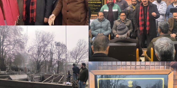 MLA Sonawari Lays Foundation Stone for SDM office Building at Sumbal