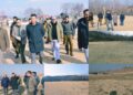 DC Budgam reviews sports infrastructure, inspects Playfields in several Panchayats