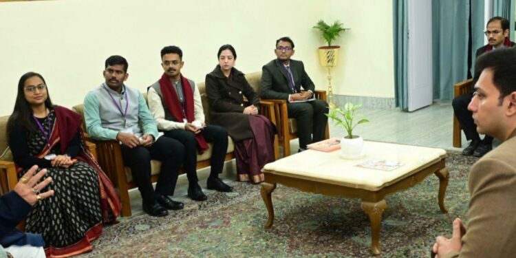 Lieutenant Governor interacts with IAS Officer Trainees of 2025 Batch