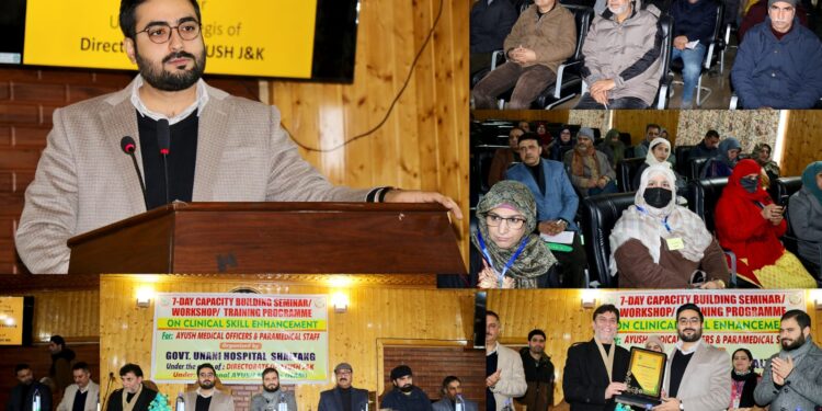 DC Srinagar inaugurates 7-Day Capacity Building Program for AYUSH Medical Officers at Govt Unani Hospital, Shalteng