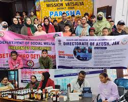 AYUSH, Mission Shakti organise health Camps under BBBP initiative at Doda