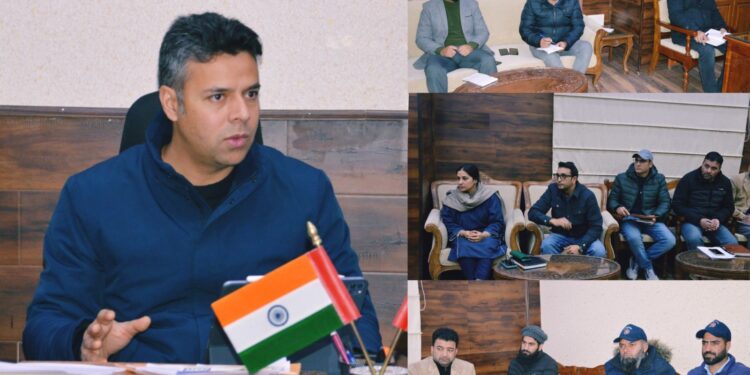 DC reviews Progress of restoration measures on Damaged Chadoora Bridge