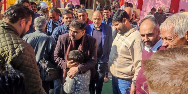 Satish Sharma visits Chamb constituency; inspects govt infrastructure, public services