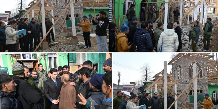 DC Kulgam visits Sheikh-ul-Alam (RA) Shrine at Qaimoh, reviews development Works