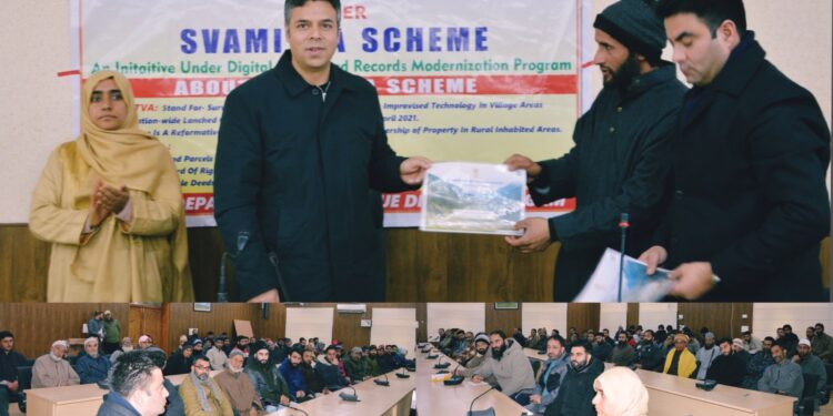 DC Budgam distributes SVAMITVA Property Cards to beneficiaries