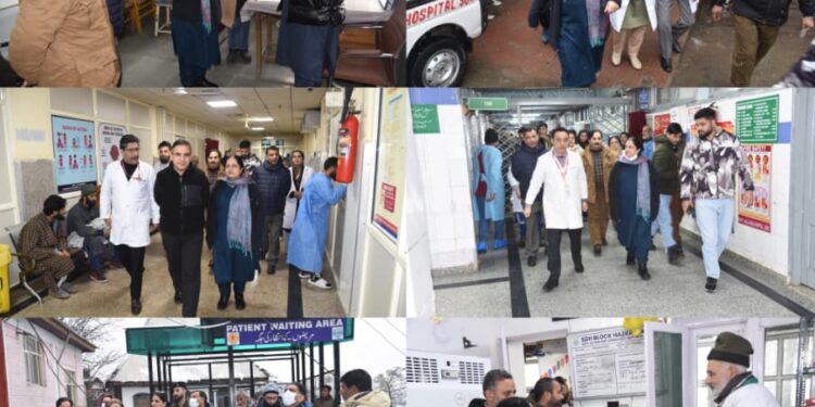 Principal GMC Srinagar ensure Healthcare Readiness amidst Adverse Weather