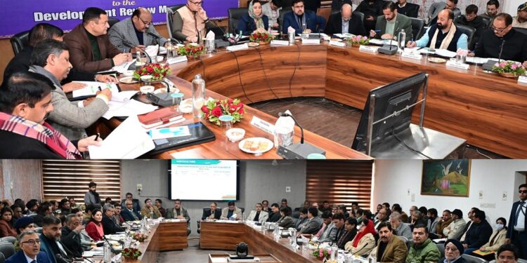 CM Omar Abdullah chairs District Review meeting of Kathua district